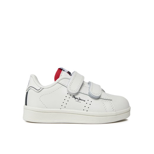 Pepe Jeans Sneakersy Player Basic Bk PBS00002 Biały ze sklepu MODIVO w kategorii Buty sportowe dziecięce - zdjęcie 182672747
