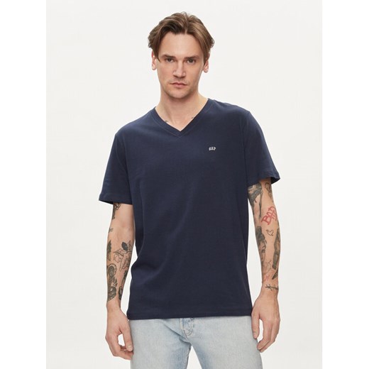 Gap T-Shirt 753771-03 Granatowy Regular Fit ze sklepu MODIVO w kategorii T-shirty męskie - zdjęcie 182672748