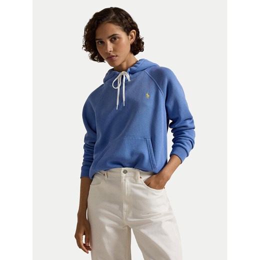 Polo Ralph Lauren Bluza 211943007018 Niebieski Relaxed Fit ze sklepu MODIVO w kategorii Bluzy damskie - zdjęcie 182672757