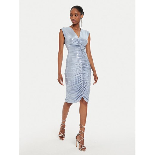 NORMA KAMALI Sukienka koktajlowa ST2243LMD80813 Niebieski Slim Fit ze sklepu MODIVO w kategorii Sukienki - zdjęcie 182672777