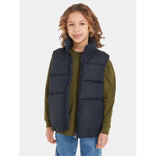 Tommy Hilfiger Kamizelka Essential KB0KB08557 S Granatowy Regular Fit ze sklepu MODIVO w kategorii Kamizelki chłopięce - zdjęcie 182672826