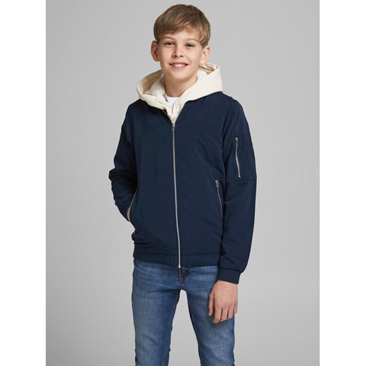Jack&Jones Junior Kurtka bomber Rush 12182385 Granatowy Regular Fit ze sklepu MODIVO w kategorii Kurtki chłopięce - zdjęcie 182672837