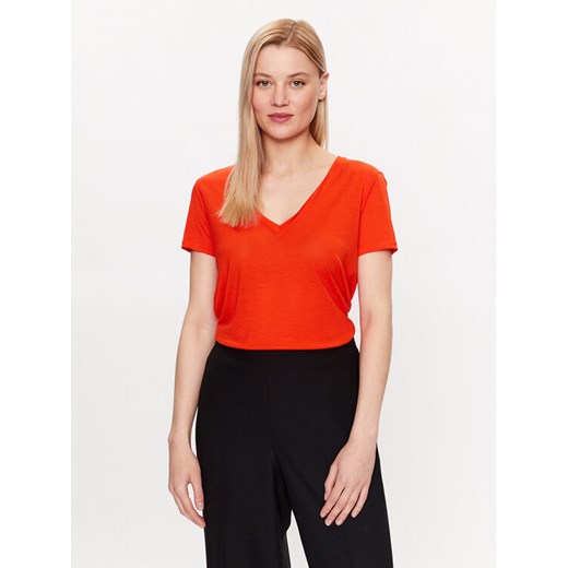 United Colors Of Benetton T-Shirt 3NLHE4249 Czerwony Regular Fit ze sklepu MODIVO w kategorii Bluzki damskie - zdjęcie 182672847