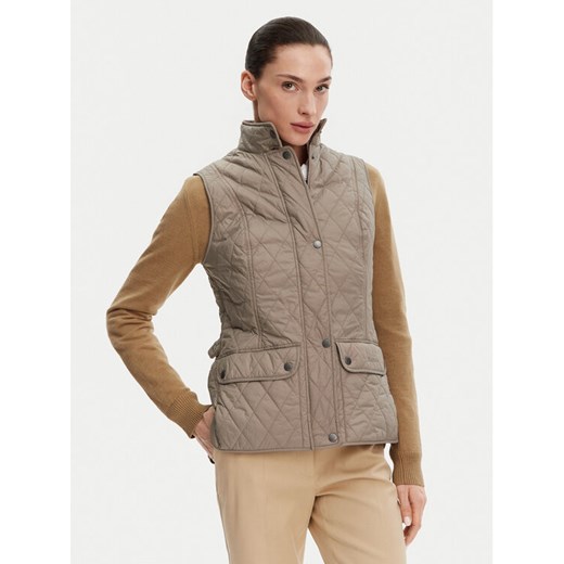 Barbour Bezrękawnik Otteburn LGI0003BE71 Beżowy Regular Fit ze sklepu MODIVO w kategorii Kamizelki damskie - zdjęcie 182672885