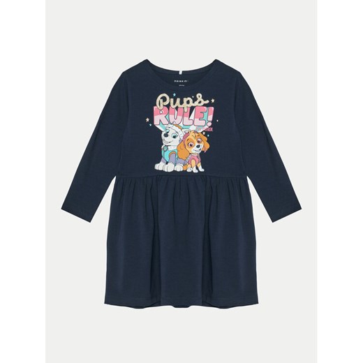 NAME IT Sukienka codzienna 13238548 Granatowy Regular Fit ze sklepu MODIVO w kategorii Sukienki dziewczęce - zdjęcie 182672928