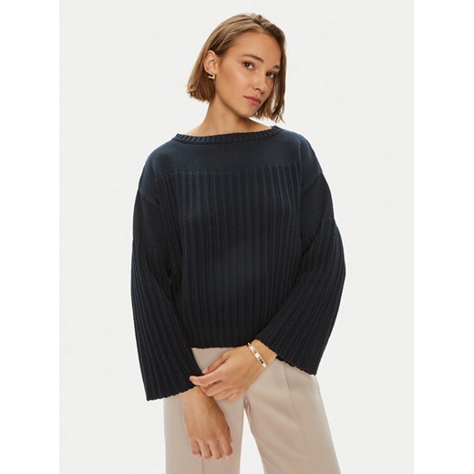 Weekend Max Mara Sweter Spider 2425366171 Granatowy Standard Fit ze sklepu MODIVO w kategorii Swetry damskie - zdjęcie 182672945