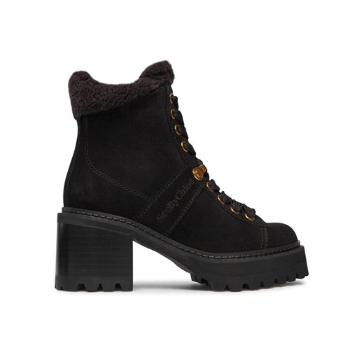 See By Chloé Botki SB41083A Czarny ze sklepu MODIVO w kategorii Workery damskie - zdjęcie 182673026