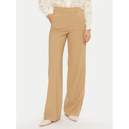 Marella Spodnie materiałowe Galoppo 2423136162 Brązowy Wide Leg ze sklepu MODIVO w kategorii Spodnie damskie - zdjęcie 182673028