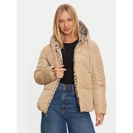 Guess Kurtka puchowa Emelie W4BL38 WGK12 Beżowy Regular Fit ze sklepu MODIVO w kategorii Kurtki damskie - zdjęcie 182673178
