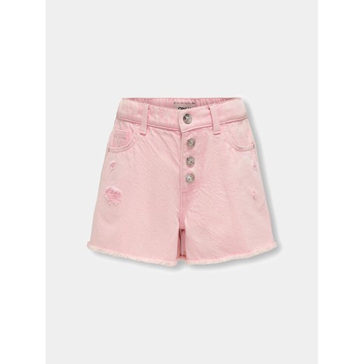 Kids ONLY Szorty jeansowe Petra 15321867 Różowy Regular Fit ze sklepu MODIVO w kategorii Spodenki dziewczęce - zdjęcie 182673186