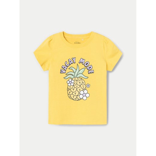NAME IT T-Shirt Vibeke 13228146 Żółty Regular Fit ze sklepu MODIVO w kategorii Bluzki dziewczęce - zdjęcie 182673259