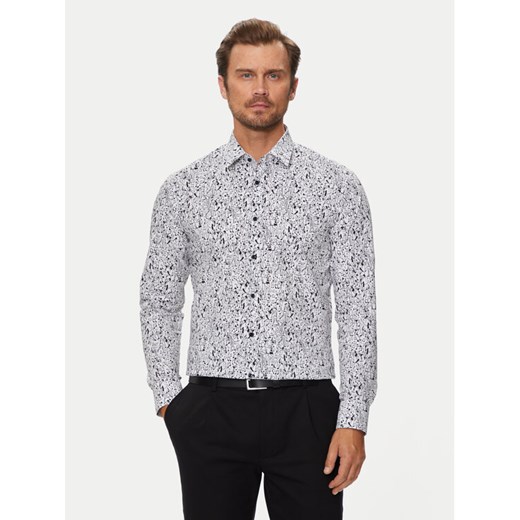 Boss Koszula 50520065 Biały Slim Fit ze sklepu MODIVO w kategorii Koszule męskie - zdjęcie 182673348
