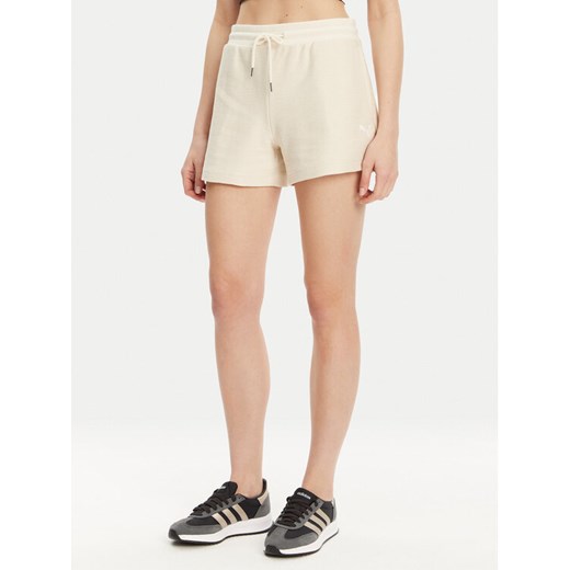 Puma Szorty sportowe Ess 629782 Beżowy Regular Fit ze sklepu MODIVO w kategorii Szorty - zdjęcie 182673377
