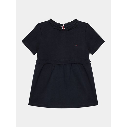Tommy Hilfiger Sukienka codzienna KN0KN01757 Granatowy Regular Fit ze sklepu MODIVO w kategorii Sukienki niemowlęce - zdjęcie 182673407