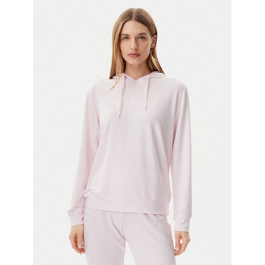 Guess Bluza O5GQ00 KCQP2 Różowy Regular Fit ze sklepu MODIVO w kategorii Bluzy damskie - zdjęcie 182673458