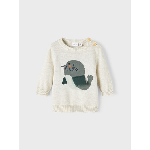 NAME IT Sweter 13209866 Szary Regular Fit ze sklepu MODIVO w kategorii Bluzy i swetry - zdjęcie 182673558