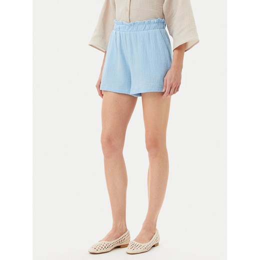 Vero Moda Szorty materiałowe Natali 10279687 Niebieski Baggy Fit ze sklepu MODIVO w kategorii Szorty - zdjęcie 182673715