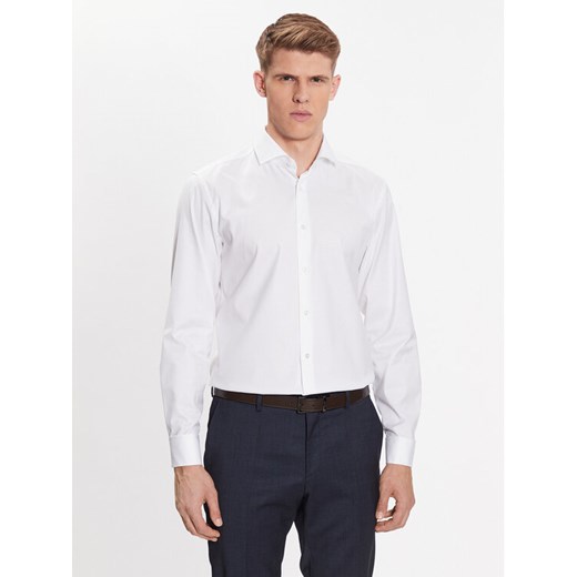 Boss Koszula 50480101 Biały Slim Fit ze sklepu MODIVO w kategorii Koszule męskie - zdjęcie 182673778