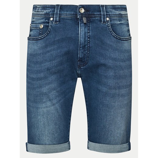 Pierre Cardin Szorty jeansowe 34520/000/8128 Granatowy Modern Fit ze sklepu MODIVO w kategorii Spodenki męskie - zdjęcie 182673839