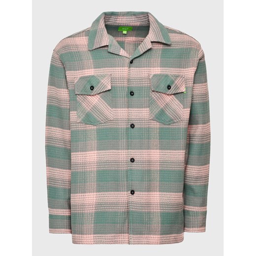 HUF Koszula BU00168 Różowy Regular Fit ze sklepu MODIVO w kategorii Koszule męskie - zdjęcie 182673858