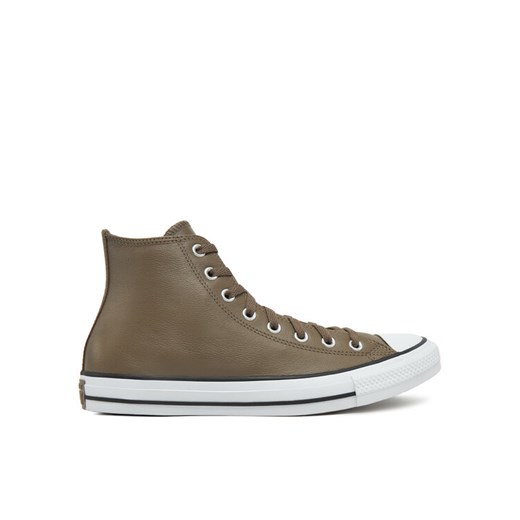 Converse Trampki Chuck Taylor All Star Faux Leather Hi A09482C 216 Brązowy ze sklepu MODIVO w kategorii Trampki męskie - zdjęcie 182673896