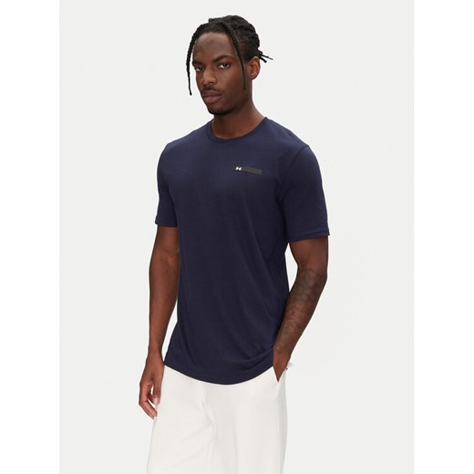 Under Armour T-Shirt Strip Logo 1390203 Granatowy Relaxed Fit ze sklepu MODIVO w kategorii T-shirty męskie - zdjęcie 182673897