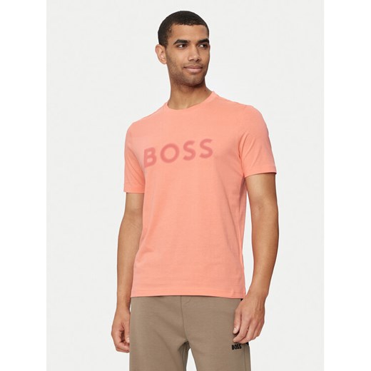 BOSS T-Shirt Tee 1 50512866 Różowy Regular Fit ze sklepu MODIVO w kategorii T-shirty męskie - zdjęcie 182673936