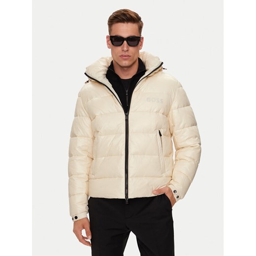 BOSS Kurtka zimowa H-Calando1 50520200 Écru Regular Fit ze sklepu MODIVO w kategorii Kurtki męskie - zdjęcie 182674008