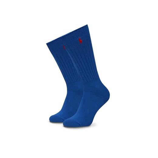 Polo Ralph Lauren Skarpety wysokie unisex 449915908036 Niebieski ze sklepu MODIVO w kategorii Skarpetki damskie - zdjęcie 182674047