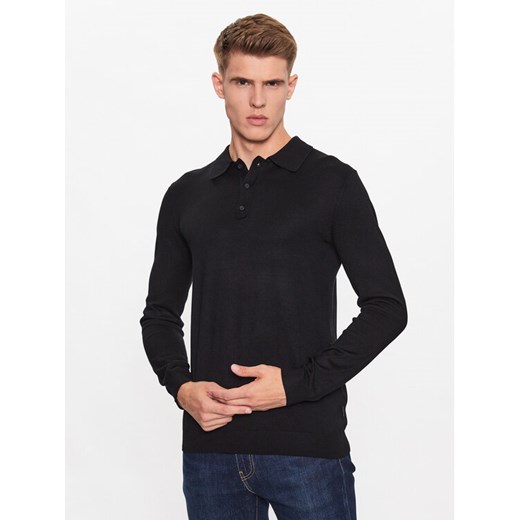 Only & Sons Polo 22021184 Czarny Regular Fit ze sklepu MODIVO w kategorii T-shirty męskie - zdjęcie 182674085