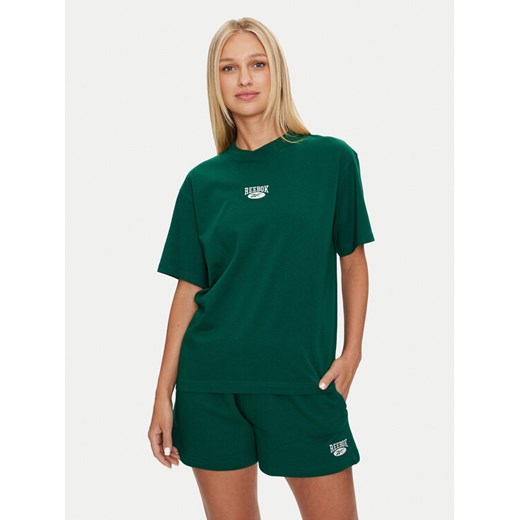 Reebok T-Shirt Cl Ae Archive Sm Logo Tee 100076222 Zielony Regular Fit ze sklepu MODIVO w kategorii Bluzki damskie - zdjęcie 182674159