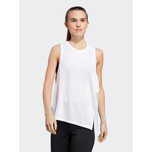 adidas Koszulka techniczna HIIT AEROREADY Quickburn Training HY5396 Biały Loose L MODIVO