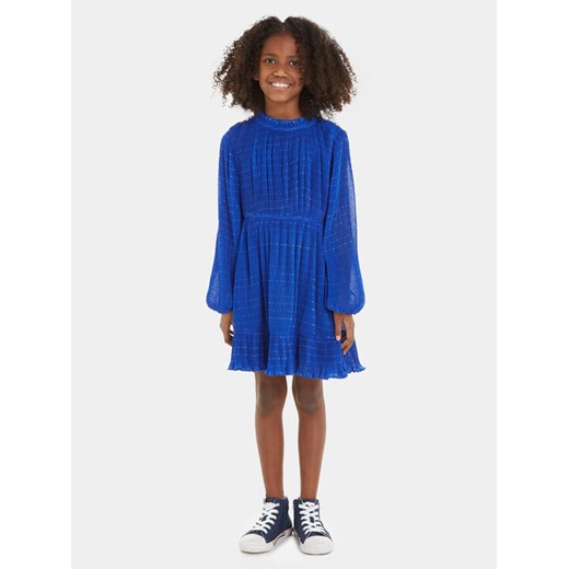 Tommy Hilfiger Sukienka codzienna KG0KG07567 Niebieski Regular Fit ze sklepu MODIVO w kategorii Sukienki dziewczęce - zdjęcie 182674237