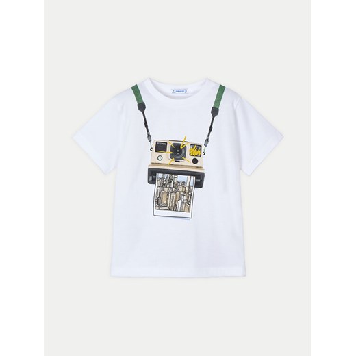 Mayoral T-Shirt 3044 Biały Regular Fit ze sklepu MODIVO w kategorii T-shirty chłopięce - zdjęcie 182674245