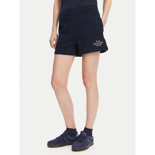 Tommy Hilfiger Szorty sportowe WW0WW45518 Granatowy Regular Fit ze sklepu MODIVO w kategorii Szorty - zdjęcie 182674277