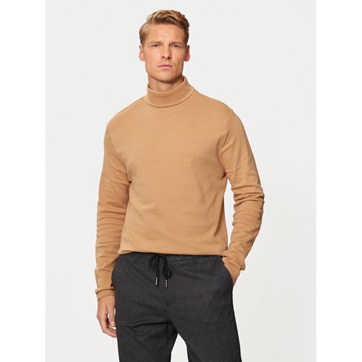 Hechter Paris Golf 75001 142905 Beżowy Regular Fit ze sklepu MODIVO w kategorii T-shirty męskie - zdjęcie 182674425