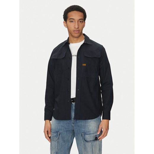 G-Star Raw Koszula Cpo Utility D26470-C973 C742 Granatowy Regular Fit ze sklepu MODIVO w kategorii Koszule męskie - zdjęcie 182674429