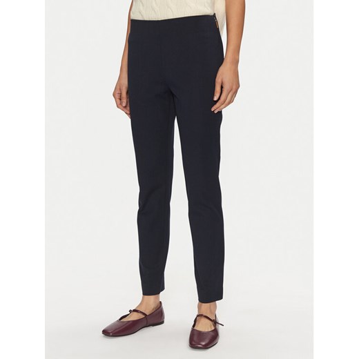 Lauren Ralph Lauren Spodnie materiałowe 200631310 Granatowy Slim Fit ze sklepu MODIVO w kategorii Spodnie damskie - zdjęcie 182674455