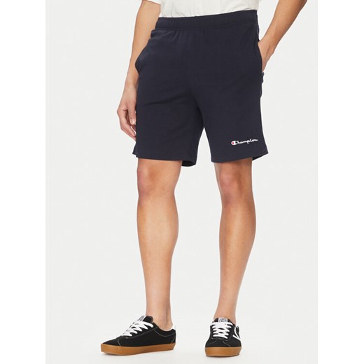 Champion Szorty sportowe 220306 Granatowy Regular Fit ze sklepu MODIVO w kategorii Spodenki męskie - zdjęcie 182674459