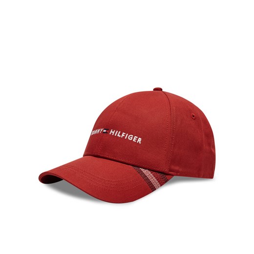 Tommy Hilfiger Czapka z daszkiem Foundation Cotton 6 Panel Cap AM0AM12532 Czerwony ze sklepu MODIVO w kategorii Czapki z daszkiem męskie - zdjęcie 182674529
