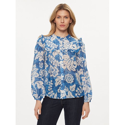 Luisa Spagnoli Koszula Bacca 540789 Niebieski Regular Fit ze sklepu MODIVO w kategorii Koszule damskie - zdjęcie 182674537