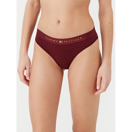 Tommy Hilfiger Figi klasyczne UW0UW05588 Bordowy Regular Fit ze sklepu MODIVO w kategorii Majtki damskie - zdjęcie 182674545