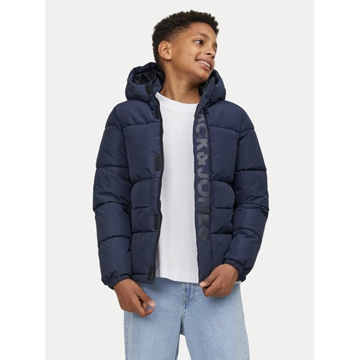 Jack&Jones Junior Kurtka zimowa Speed 12258776 Granatowy Regular Fit ze sklepu MODIVO w kategorii Kurtki chłopięce - zdjęcie 182674635