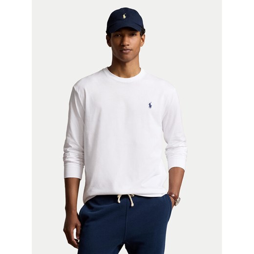 Polo Ralph Lauren Longsleeve 710671467056 Biały Regular Fit ze sklepu MODIVO w kategorii T-shirty męskie - zdjęcie 182674646
