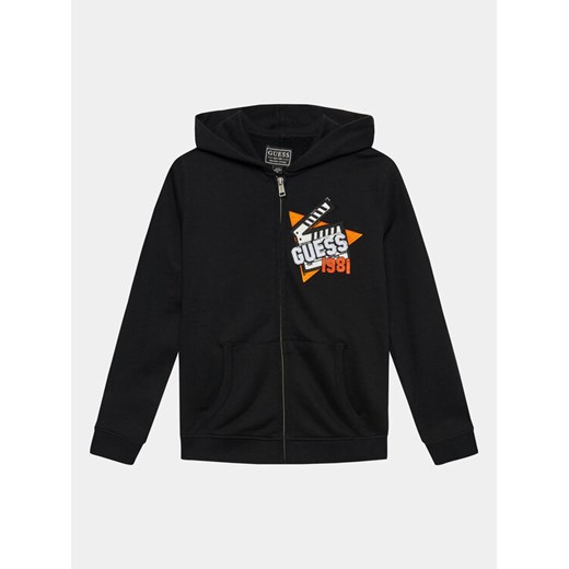 Guess Bluza L3BQ07 KAV34 Czarny Regular Fit ze sklepu MODIVO w kategorii Bluzy chłopięce - zdjęcie 182674658