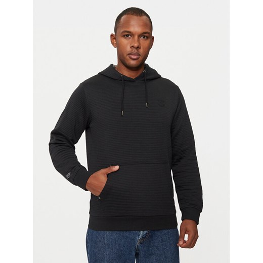 INDICODE Bluza Yalom 55-677 Czarny Regular Fit ze sklepu MODIVO w kategorii Bluzy męskie - zdjęcie 182674748