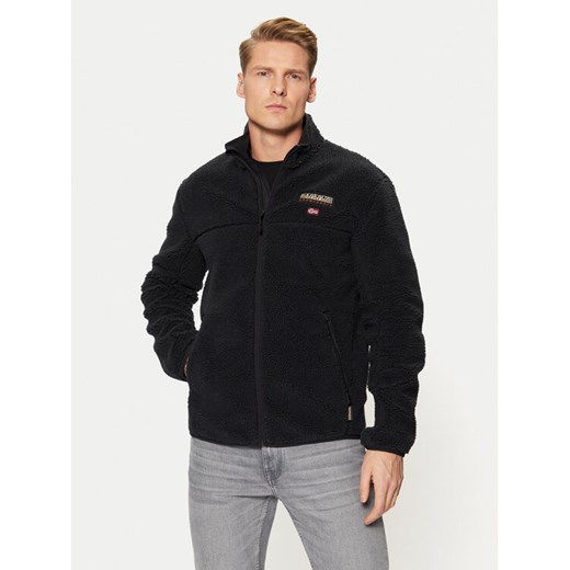 Napapijri Polar Tynik NP0A4IA9 Czarny Regular Fit ze sklepu MODIVO w kategorii Bluzy męskie - zdjęcie 182674767