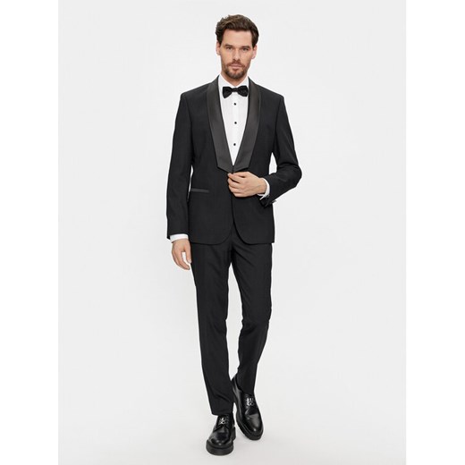 Hugo Garnitur Henry/Getlin241E1 50507120 Czarny Slim Fit ze sklepu MODIVO w kategorii Garnitury męskie - zdjęcie 182674839