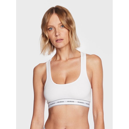 Guess Biustonosz top Carrie O97C01 KBBU1 Biały ze sklepu MODIVO w kategorii Biustonosze - zdjęcie 182674936