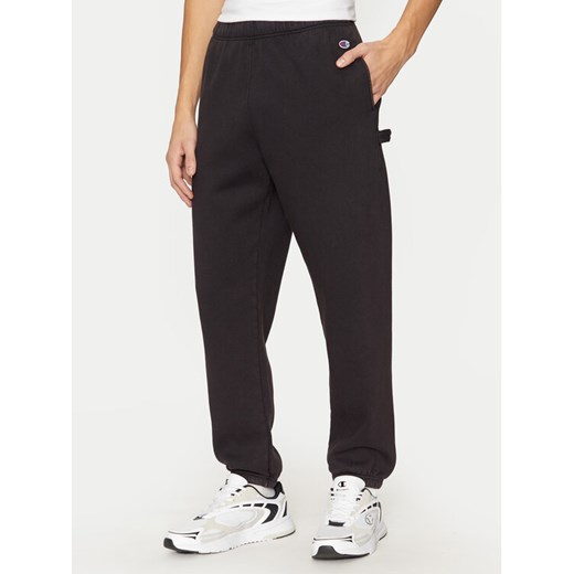 Champion Spodnie dresowe 220513 Czarny Regular Fit ze sklepu MODIVO w kategorii Spodnie męskie - zdjęcie 182675015